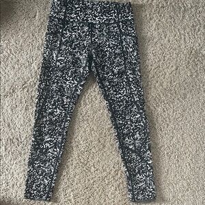 Lululemon Athletica Black and White Patterned Leggings